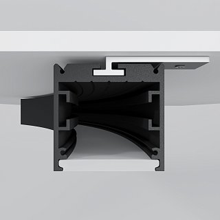 Радиусный профиль 35x35 Ø1500мм 1/8 круга черный