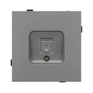 Механизм компьютерной розетки SCT-TENDO-MPC1-PL-GR (RJ-45, CAT6) (Arlight, -)