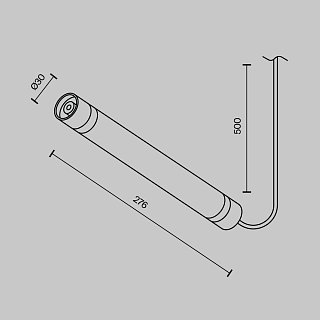 Соединитель для модульной системы Shelf с блоком питания 100Вт 276мм