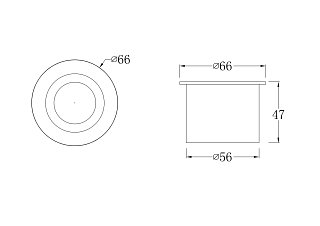 Встраиваемый светильник Limo 3000К 3Вт IP 65