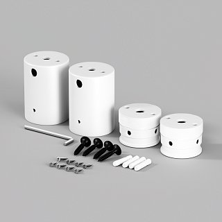 Набор для двухстороннего накладного монтажа Nemo D25 белый