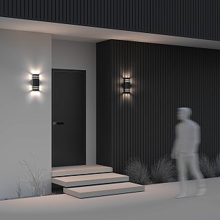 Настенный светильник (бра) Unter den Linden E27х2 60Вт IP 54