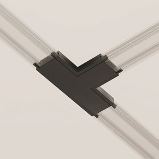 Коннектор питания T-образный Radity черный