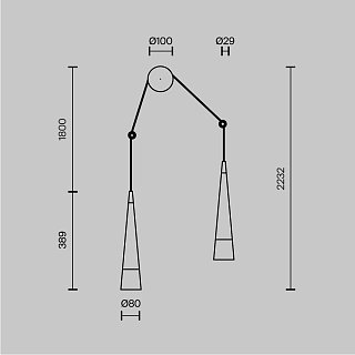 Настенный светильник (бра) Sintesi 3000К 24Вт