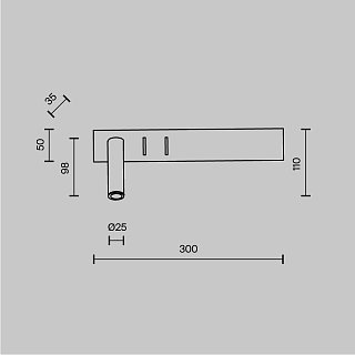 Настенный светильник (бра) Comodo 3000К 8Вт IP 20