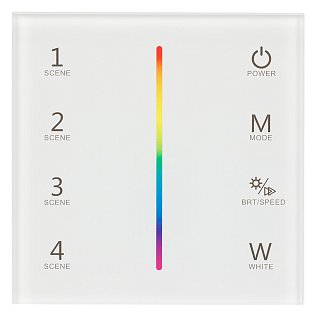 Панель Sens SMART-P22-RGBW White (12-24V, 4x3A, 2.4G) (Arlight, IP20 Пластик, 5 лет)