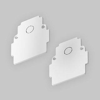 Заглушка торцевая 2шт Gravity встраиваемый белый