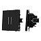 Механизм выключателя двухклавишный непроходной LED SWT-NOBE-MK02-SFPL-L-BK (230V, 10A) (Arlight, -)