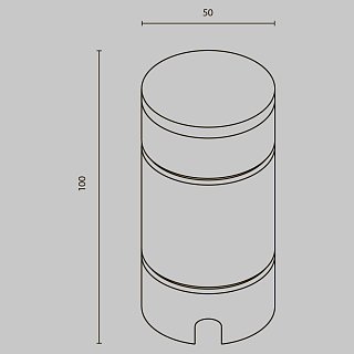 Ландшафтный светильник Brill 3000К 2Вт 24В IP 67