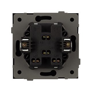 Механизм выключателя двухклавишный непроходной SWT-TENDO-MK02-SFPL-GR (230V, 10A) (Arlight, -)