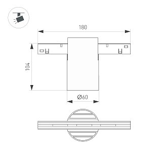 Светильник MAG-ORIENT-AXIO-R60-10W Warm3000 (BK, 24 deg, 48V) (Arlight, IP20 Металл, 5 лет)