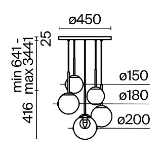 Подвесной светильник Basic form G9х5