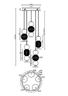 Подвесной светильник Drop 3000К 80Вт