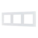 Рамка стеклянная FRM-GLARE-GS-3-WH (Arlight, -)