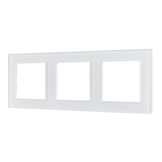 Рамка стеклянная FRM-GLARE-GS-3-WH (Arlight, -)