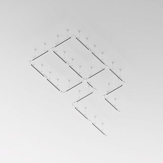 Шинопровод 3м Trinity накладной/подвесной белый