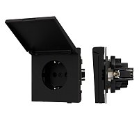 Механизм розетки влагозащищённый SCT-TENDO-MCP-SFPL-BK (230V, 16A) (Arlight, -)