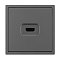 Механизм HDMI розетки SCT-NOBE-MHD1-SFPL-GR (Arlight, Серый базальт)