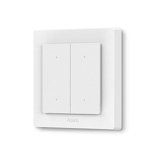 Умный настенный выключатель H2 (2 кнопки, 1 канал) | Aqara Light Switch H2 EU
