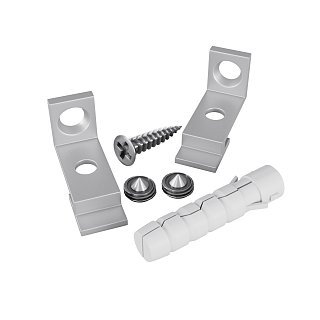 Комплект креплений для радиусного профиля с боковым свечением 2шт.