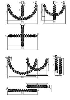 Подвесной светильник Golden Cage 3000К 117Вт