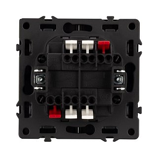 Механизм выключателя двухклавишный проходной SWT-NOBE-MKP2-SFPL-GR (230V, 10A) (Arlight, -)