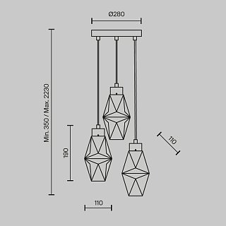 Подвесной светильник Cocktail time G9х3