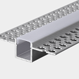 Профиль для светодиодной ленты для гипсокартона встраиваемый с рассеивателем (экраном), 2 м, RC-5515