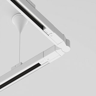 Коннектор поворотный шарнирный Trinity белый