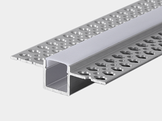 Профиль для светодиодной ленты для гипсокартона встраиваемый с рассеивателем (экраном), 2 м, RC-5515