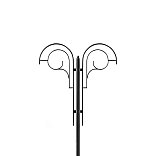 Кронштейн OXOR-SB2-2 BLACK  (Arlight, Сталь)