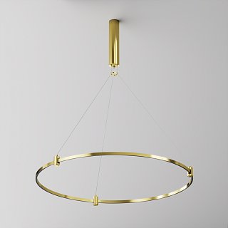 Подвесной набор с основанием под блок питания для круглого шинопровода Flarity латунь