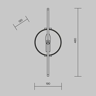 Настенный светильник (бра) Marmo E14х1 40Вт