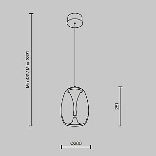 Подвесной светильник Splash 3000К 7Вт
