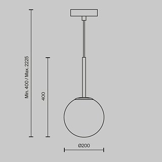 Подвесной светильник Basic form E14х1