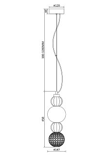 Подвесной светильник Collar 3000K 17Вт