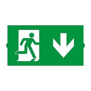 Пиктограмма EMGP-DIRECT-DOWN (Вниз) (Arlight, Пластик)