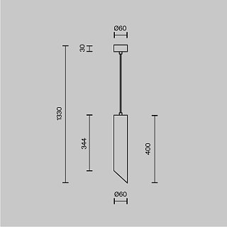Подвесной светильник Lipari GU10 1x10Вт
