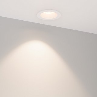 Светильник MS-ATOLL-BUILT-R86-10W Day4000 (WH, 60 deg, 230V) (Arlight, IP54 Металл, 5 лет)