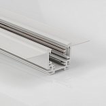 Шинопровод встраиваемый низкопрофильный под шпаклевку, серия SY-LINK, Белый, IP20, SY-LINK-20T2S-2.5-WH