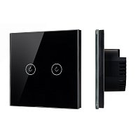 Выключатель сенсорный SWT-OMALI-S02-ZB-BK (250V, 10A, Zigbee) (Arlight, Стекло)