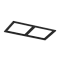 Рамка двойная для серии COMBO 3, квадратная, черная, COMBO-3S2-BL
