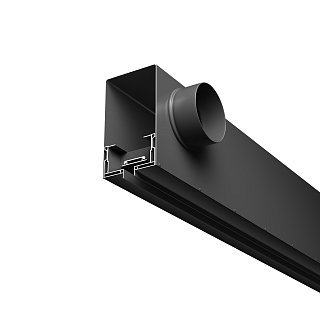 Диффузор с отражателем, линейный, ГКЛ 12,5 мм, черный, КСД тип 1