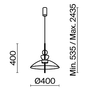Подвесной светильник Bangkok 3000К 12Вт