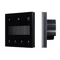 INTELLIGENT ARLIGHT Сенсорная панель SMART-DALI-301-11-1G-4SC-DIM-IN Black (BUS/24V, Touch, 2.4G) (IARL, IP20 Пластик, 5 лет)