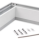 Коннектор угловой потолочный SY Белый Муар , Серебро, SY-601901-CN-WHMR-PCB