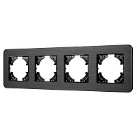 Рамка алюминиевая FRM-AKIRY-AL-4-BK (Arlight, -)