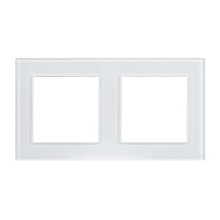 Рамка стеклянная FRM-GLARE-GS-2-WH (Arlight, -)