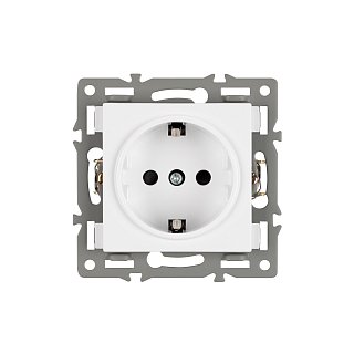 Механизм электрической розетки SCT-MEU1-PL-WH (250V, 16A) (Arlight, -)