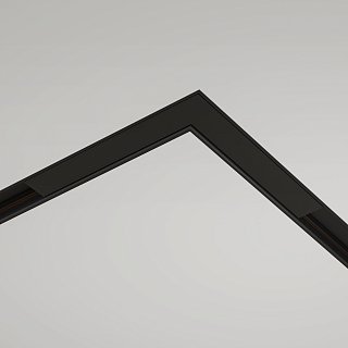 Коннектор угловой встраиваемый под ГКЛ 12,5 мм Basity, черный